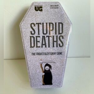 Stupid Deaths: The Frightfully Funny Game Darwin Awards Coffin Tin NEW & Sealed